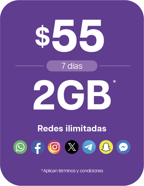 paquete 7 días 2gb